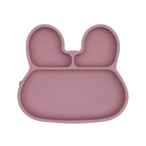 [PRE-ORDER] Bunny Stickie™ Plate - Dusty Rose - My Tiny Fingers