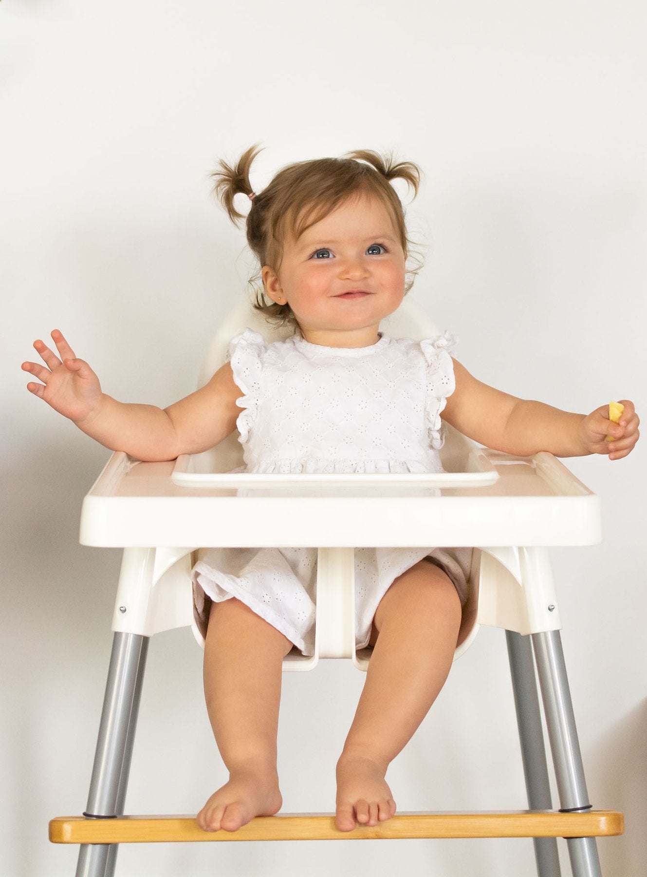 Tripp Trapp High Chair Adjustable Bamboo Footrest For IKEA